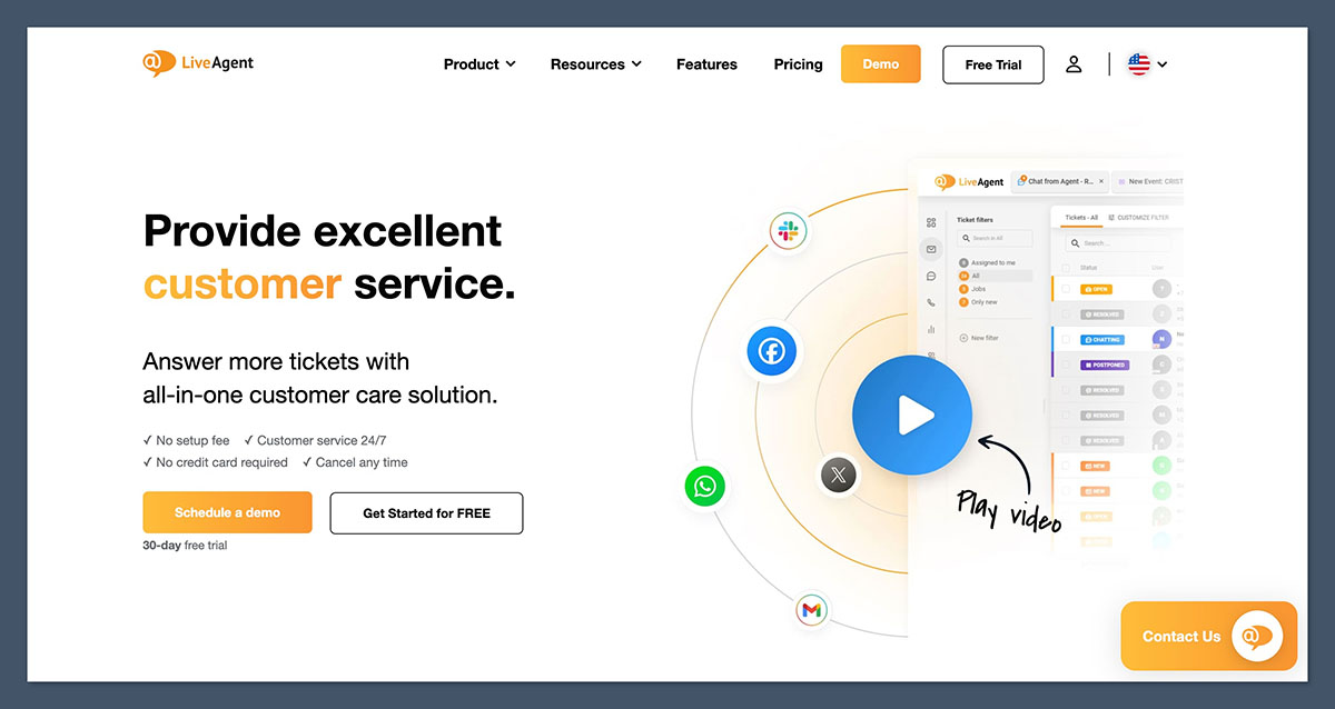 LiveAgent Homepage