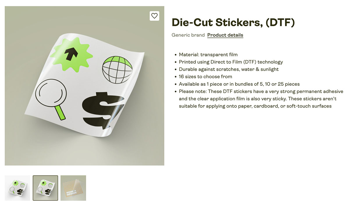 die cut stickers print on demand