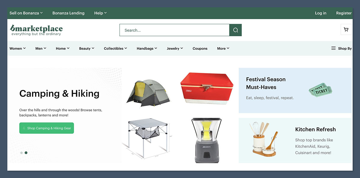 Bonanza Homepage