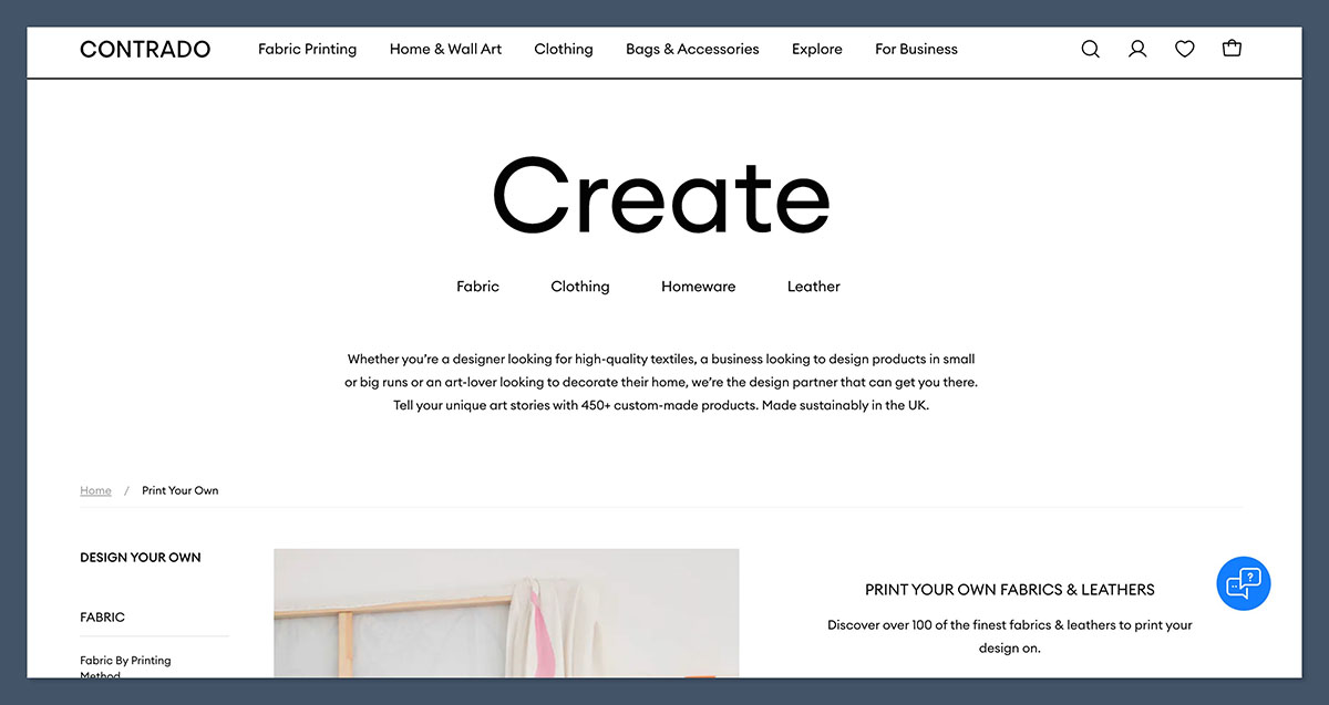 Contrado Homepage