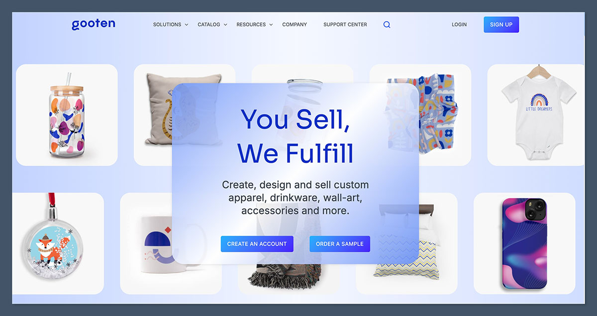 Gooten-homepage
