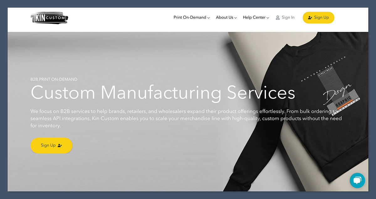 Kin-Custom Homepage