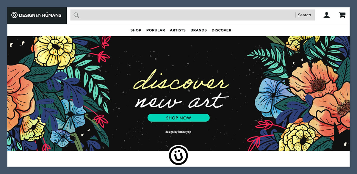 Design by Humans Homepage