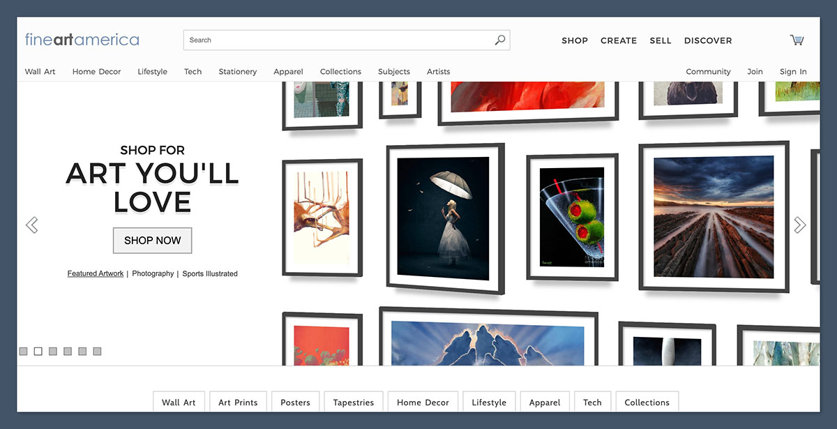 Fine-Art-America-Homepage