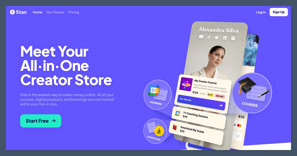 Stan Store Homepage
