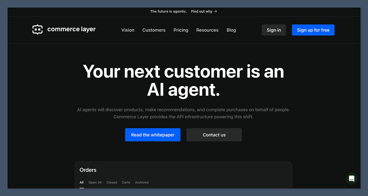 Commerce Layer Homepage