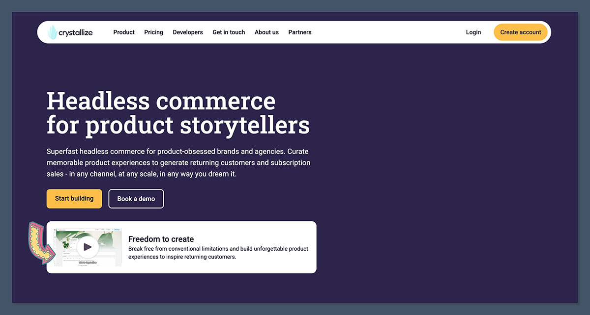 Crystallize Homepage