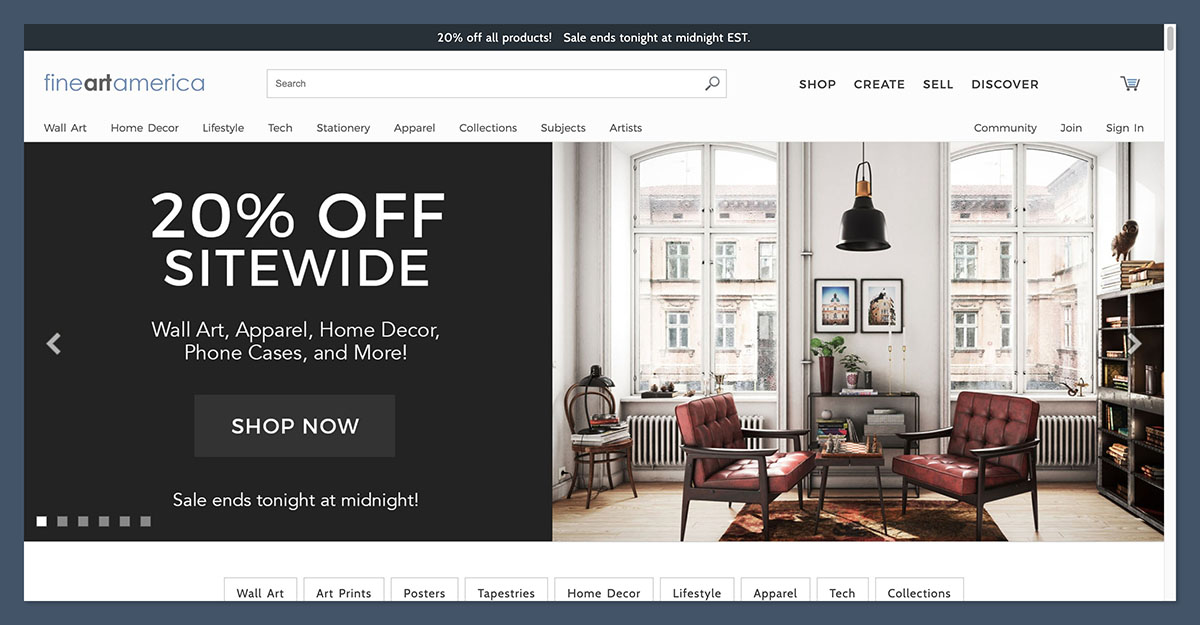 Fine-Art-America-Homepage