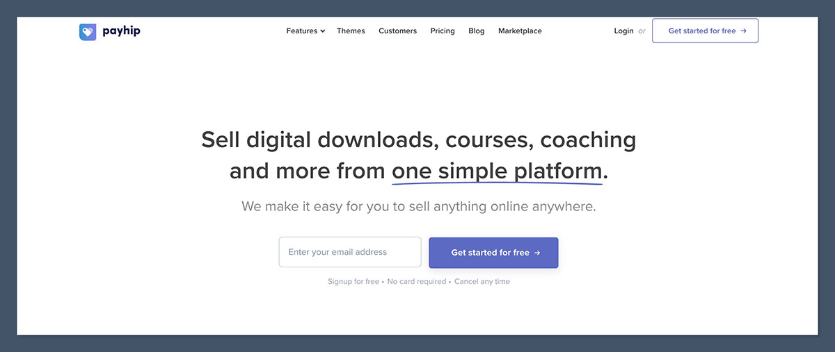 Payhip Homepage