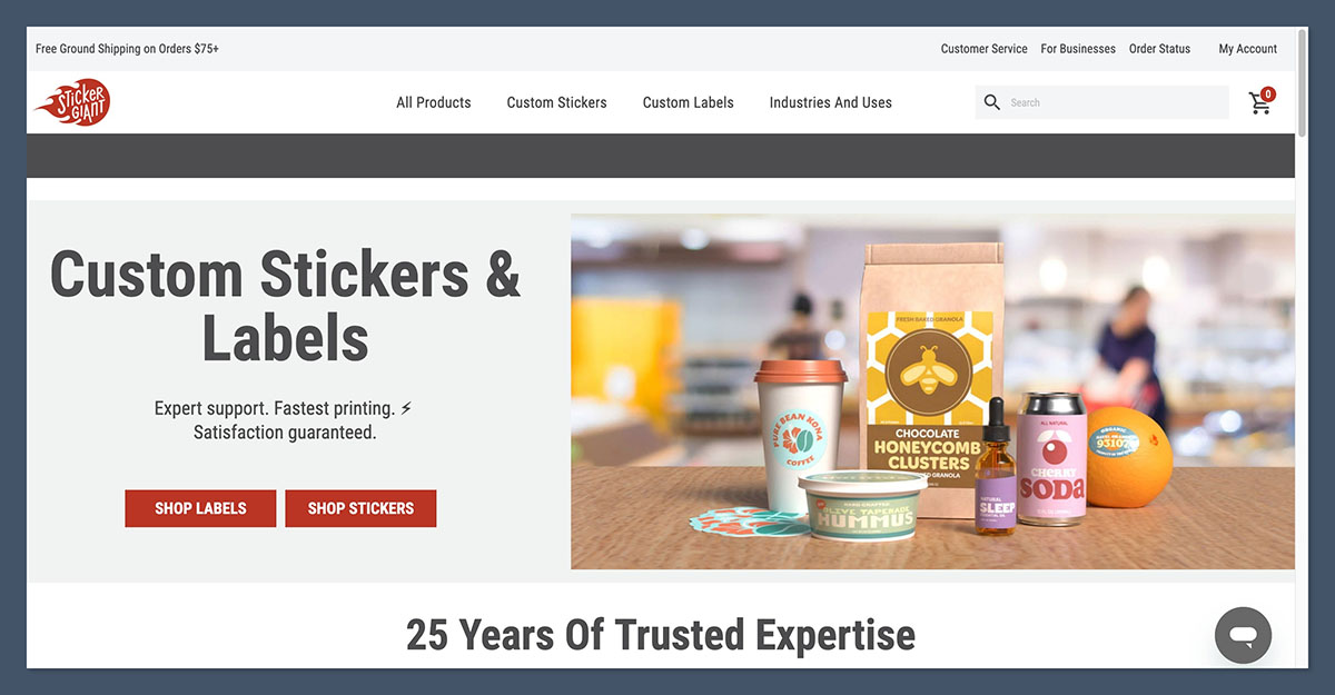 StickerGiant Homepage