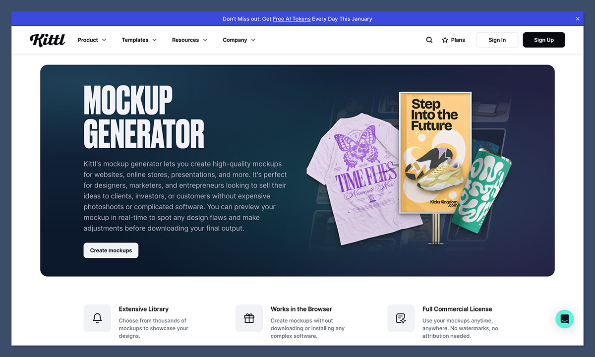 kittl mockup generator