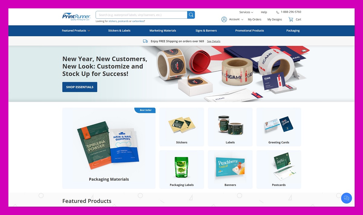 PrintRunner homepage