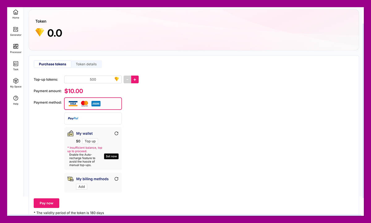 printkk ai image generator tokens