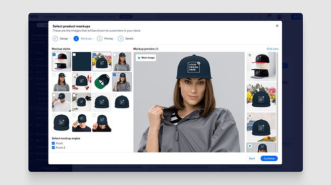 mockup of print on demand products