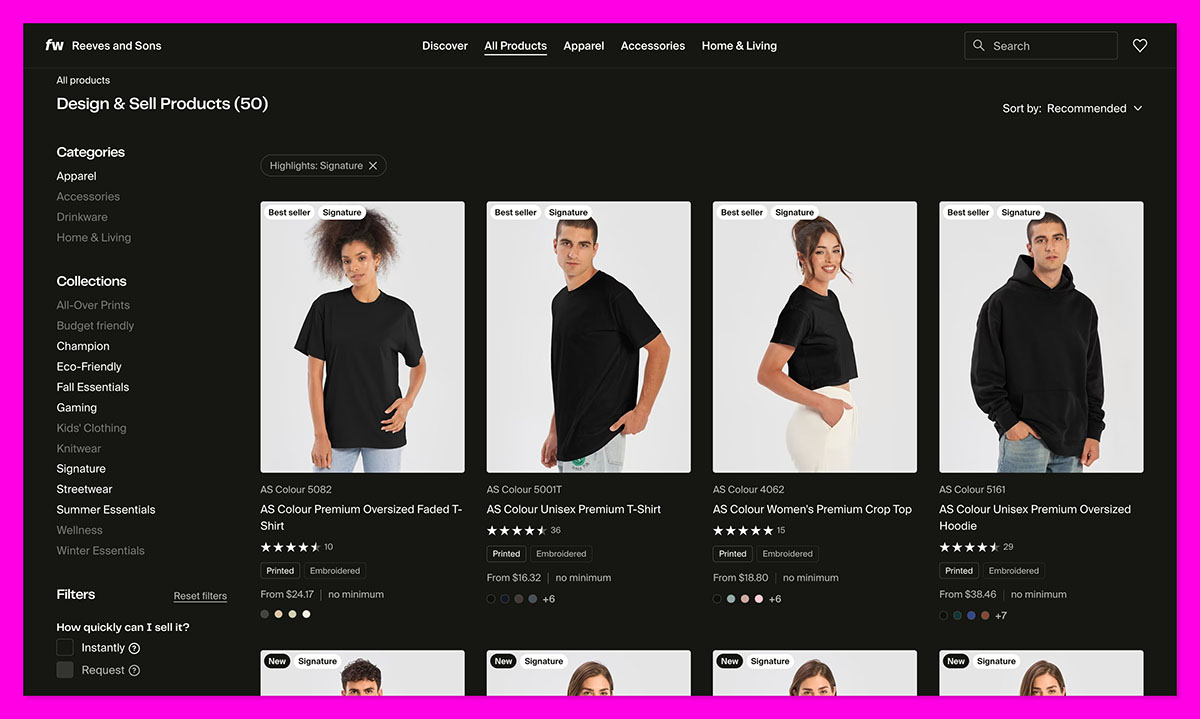 fourthwall signature products