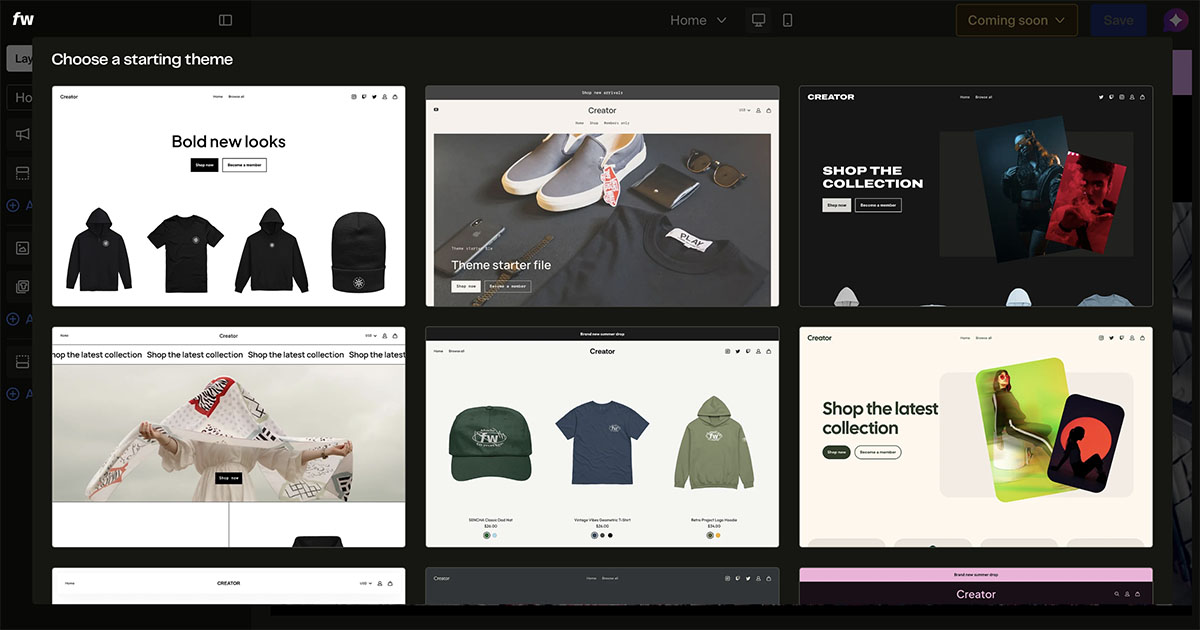 fourthwall themes