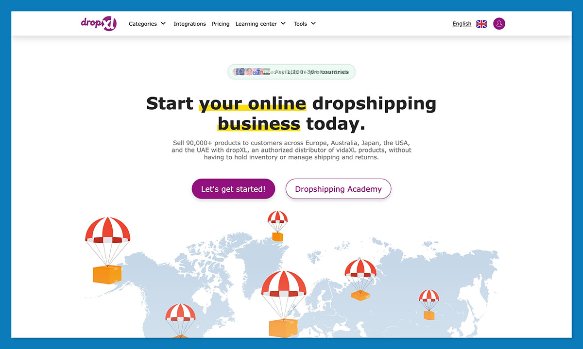 dropxl homepage