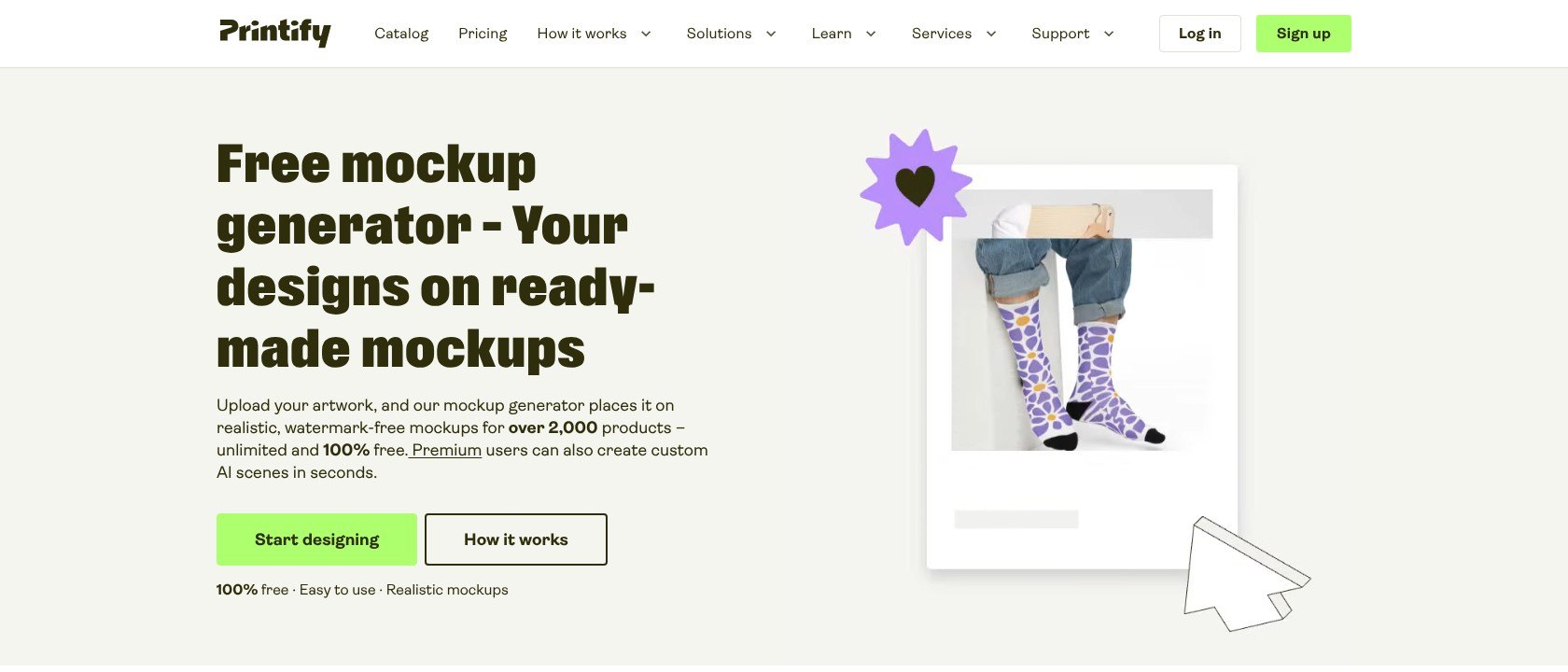 printify free mockup generator